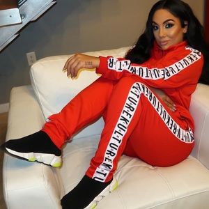 Two piece couture kulture track suit